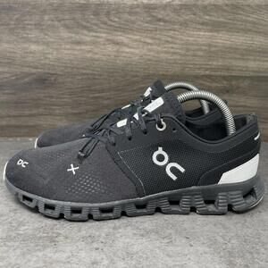 On Running Women's Black & White Cloud Athletic Shoes